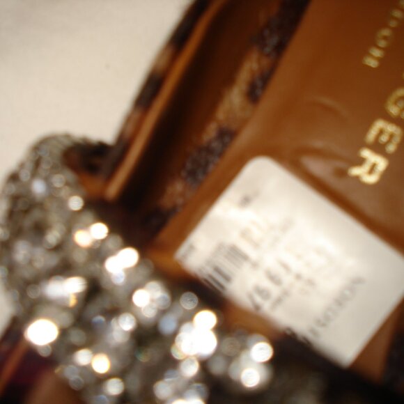 Kurt Geiger London Animal Print rhinestone slides mules sandals eu 39 or 8 - Picture 4 of 8